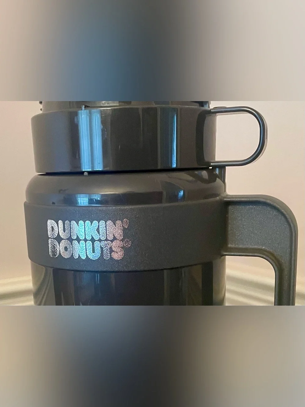 Vintage Dunkin’ Donuts 1-Liter Thermos - Dark Gray (NEW / NEVER USED)
